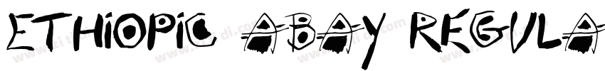 Ethiopic Abay Regula字体转换